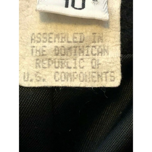 Vintage JG Hook Womens Coat 10 Black Wool Double Breasted Peacoat Classic Winter - Picture 5 of 15